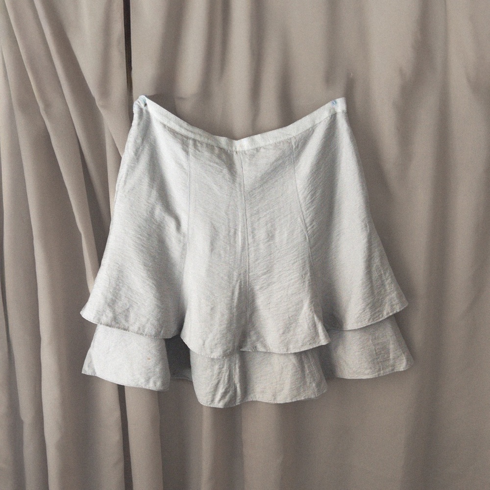 Minimalist Y2K Ruched Layered Skirt - Picture 1 of 1